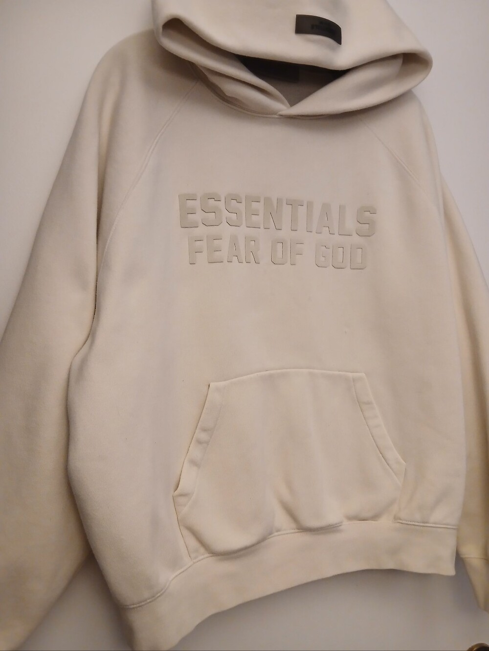Fear of God ESSENTIALS Cream Pullover Hoodie